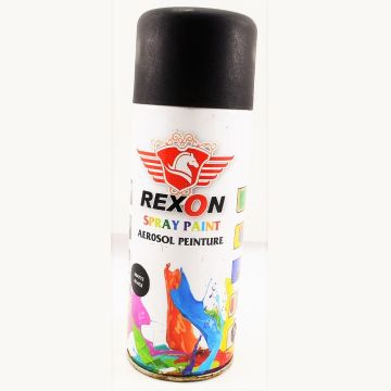 Rexon Spray Paint (Matte Black Aerosol Peinture 400ml) - A407