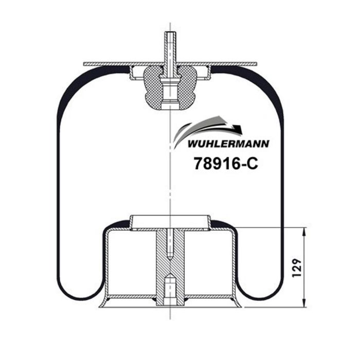 Air Springs Complete With Pistons - 78916-C