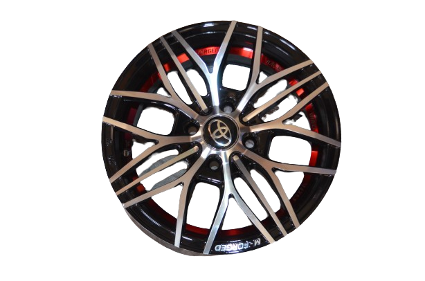 Alloy Wheel Rims (Black&Red) -WH006