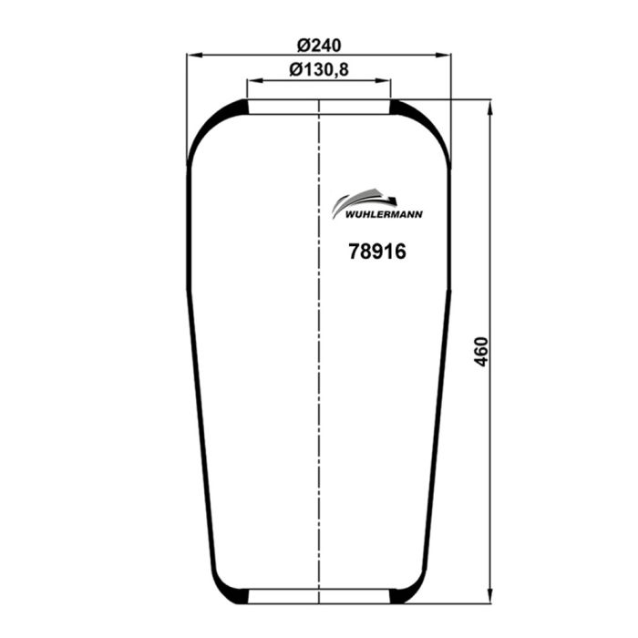 Rolling Lobe Air Springs - 200032-WH