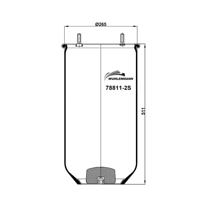Air Spring Service Assembly (Without Piston) - 78811-2S