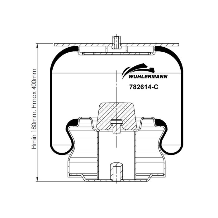 Air Springs Complete With Pistons - 782614-C
