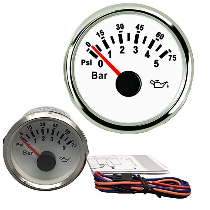 ELPI Shut Off Gauge-Oil Pressure (0-5 bar, 0-75PSI) - LP145 2051