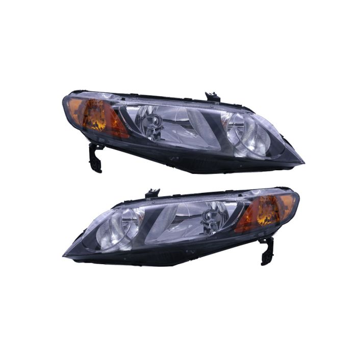 Head Lamp (Set: Right & Left) - 72-4837-C-T-RD