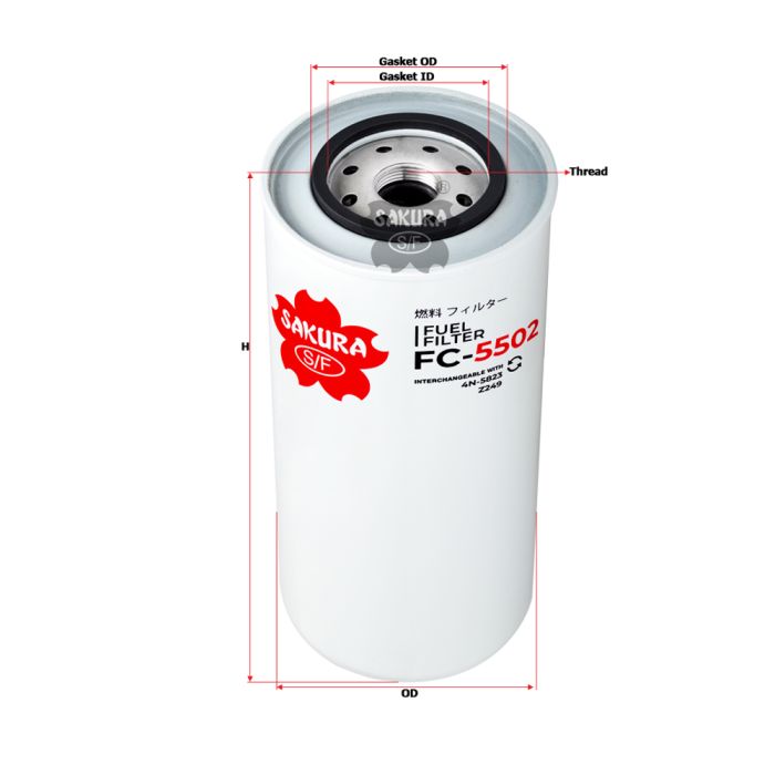 Sakura Fuel Filter (4N5823/FF2211) - FC-5502