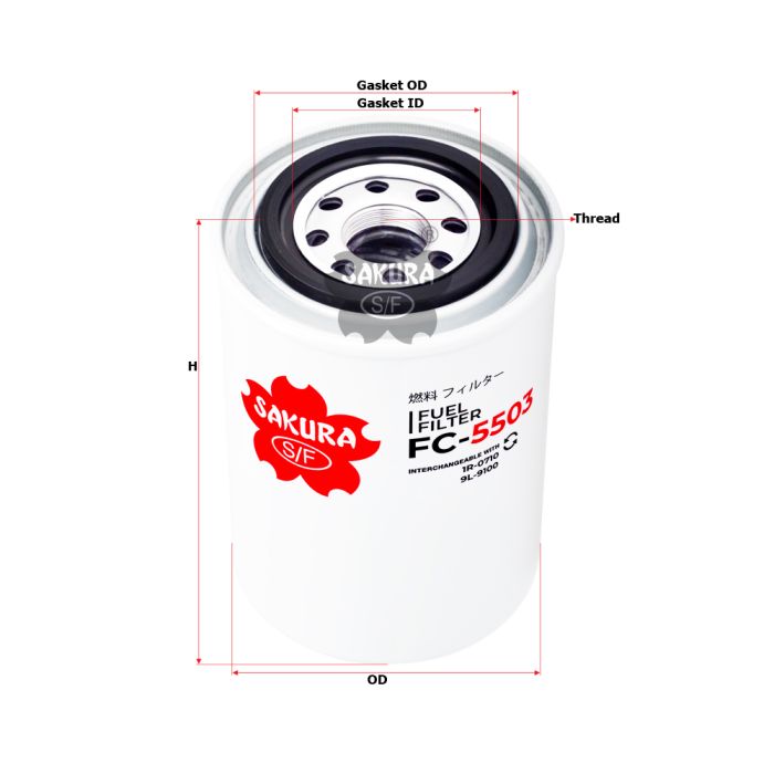 Sakura Fuel Filter (1R-0710) - FC-5503
