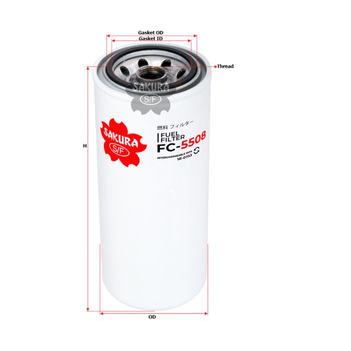 Sakura Fuel Filter (1R-0753) - FC-5508
