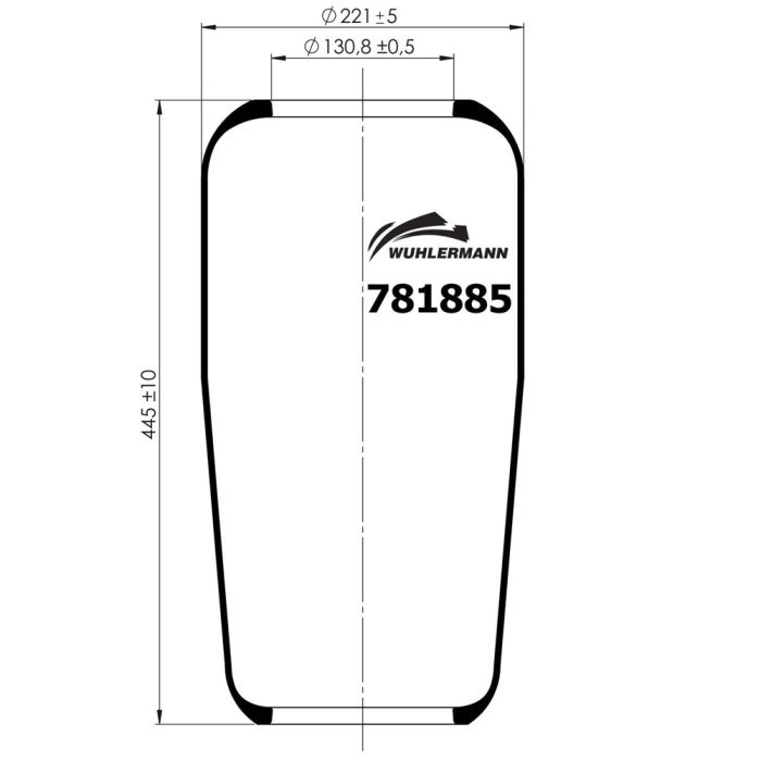 Rolling Lobe Air Springs - 200042-WH