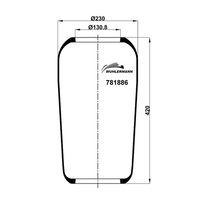 Rolling Lobe Air Springs - 200060-WH
