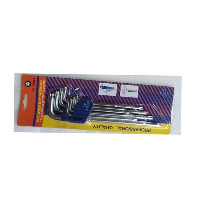 9PCS Set Offset Allen Key Bits Wrench Long Arm - AKB3