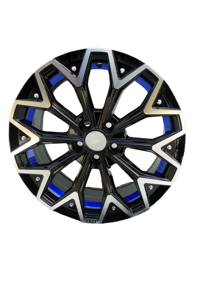 Alloy Wheel Rims (Black&Blue) -WH008