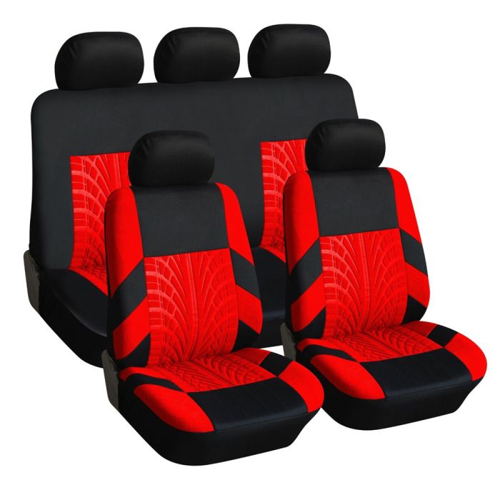 Car Seat Cover - Black/Red