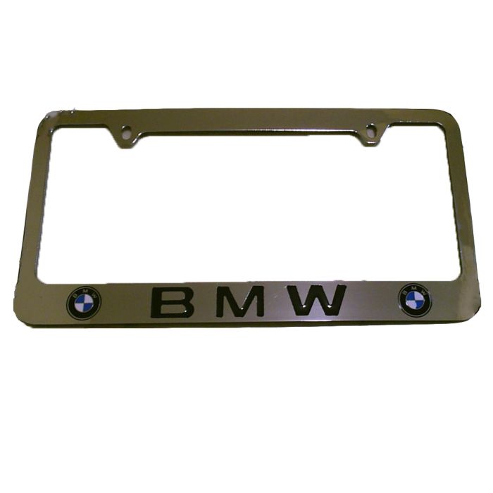 3D BMW Logo Stainless Steel License Plate - BM1010