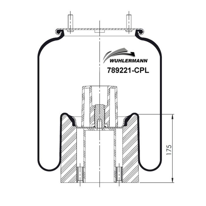Air Springs Complete With Pistons - 789221-CPL-1