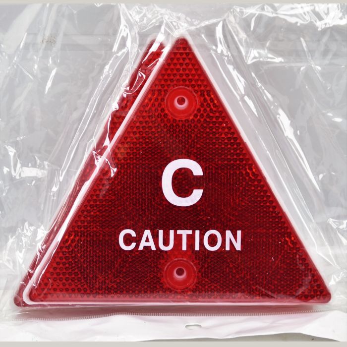2pcs  Red Small C - Caution  - 4569-2637
