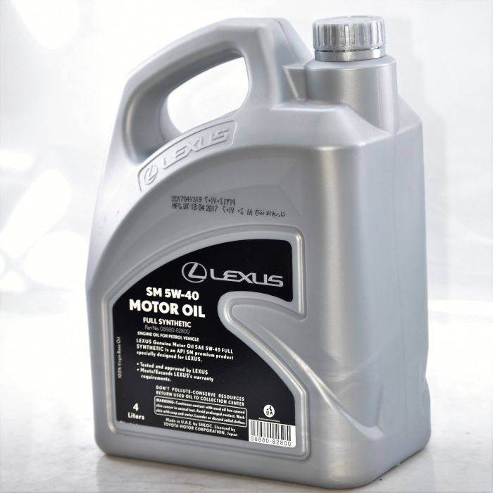 Lexus Motor Oil Fully Synthetic SM 5W- 40 – 08880- 82800