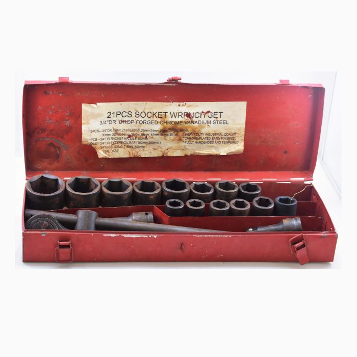 3/4 Socket Wrench Box (set) - D246