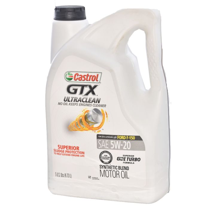 Castrol GTX Ultraclean Synthetic Blend Motor Oil (5W - 20) - 23107C