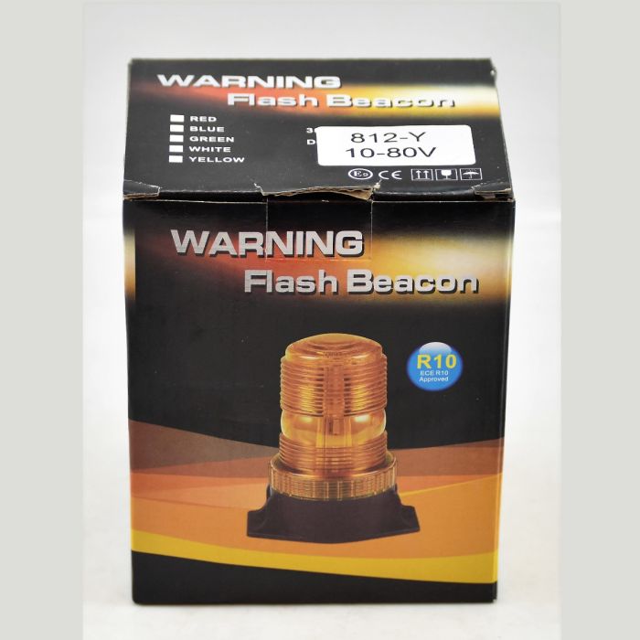 Red Warning Flash Beacon 10 - 80volts 300mm - 812 - Y