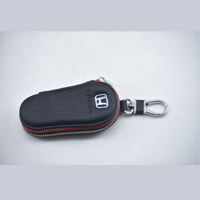 Honda Black Leather Purse Key Holder - HLP-605