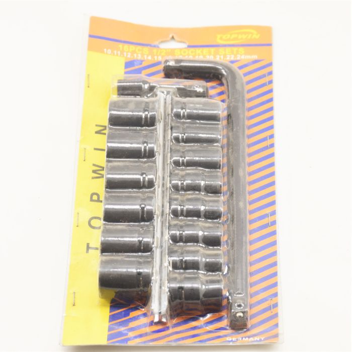 Topwin Socket Set 1/2'' (16 Pieces) - D227