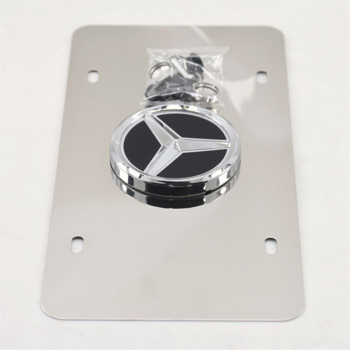 License Plate with Benz LED Light Logo - LP265