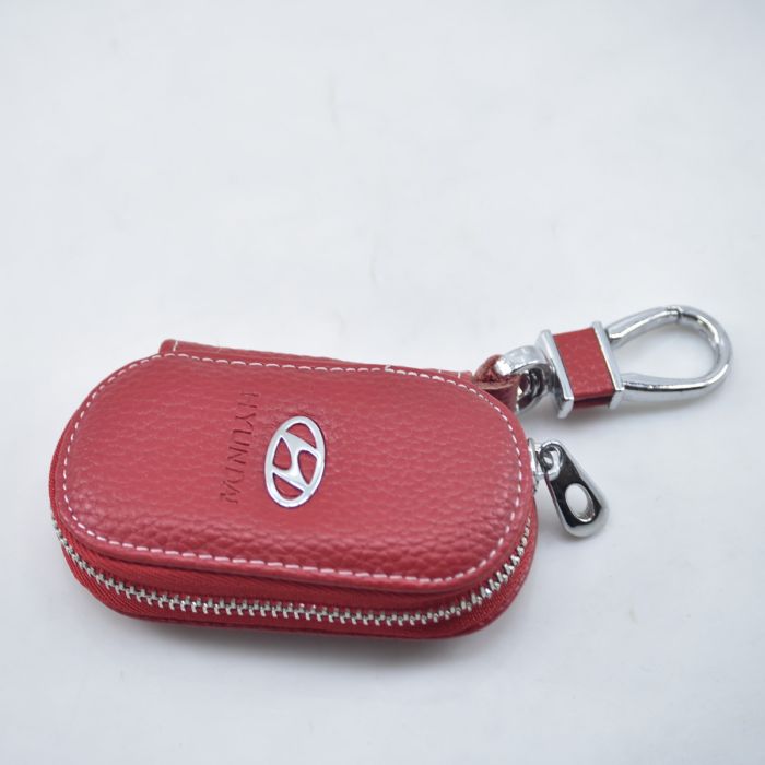 Hyundai Red Leather Purse Key Holder - HRLP-230