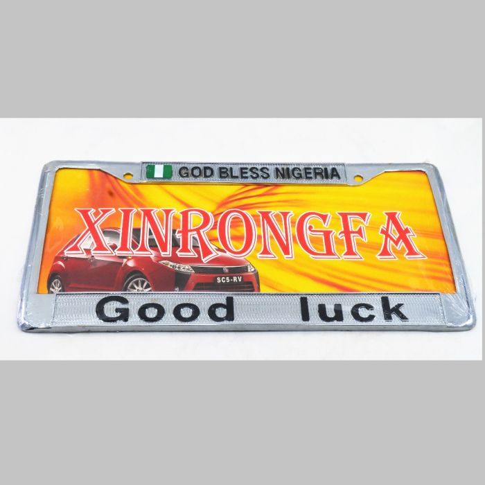 Good Luck  Stainless Steel License Plate Frame - SC5 - RV