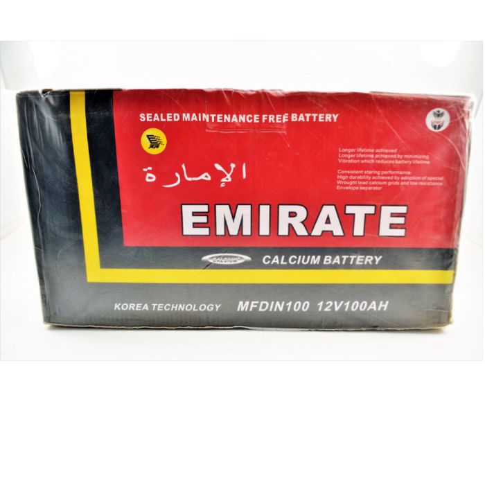 Emirates Battery (12V 100Ah) - MFDIN100