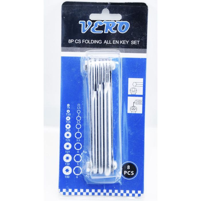 Vero Folding Allen Key (Set) Silver - VFAK-044