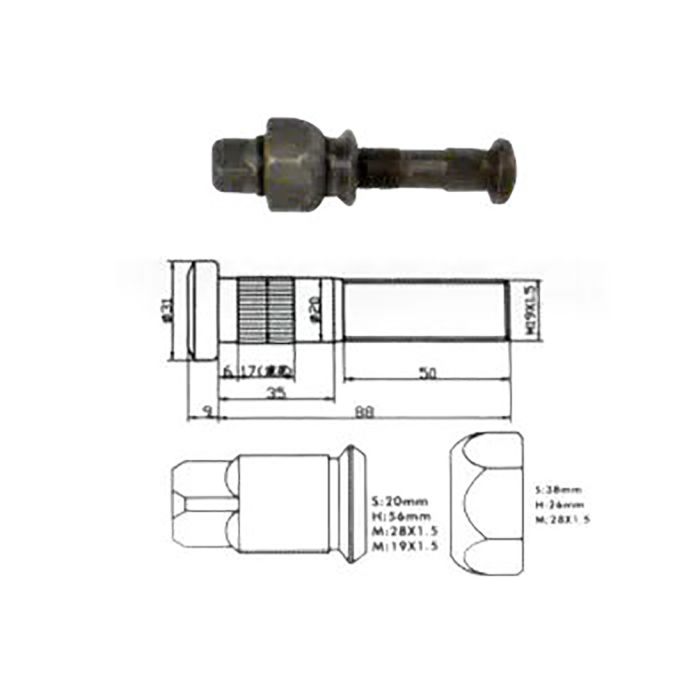 KFD Truck  Tire Screw - FA8306