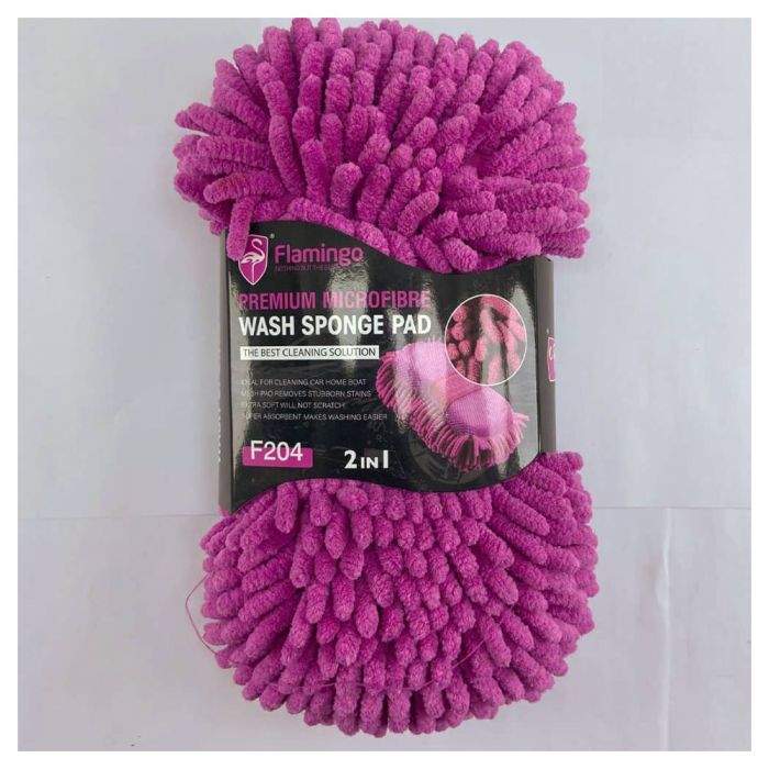 Flamingo Microfiber Wash Sponge - F204
