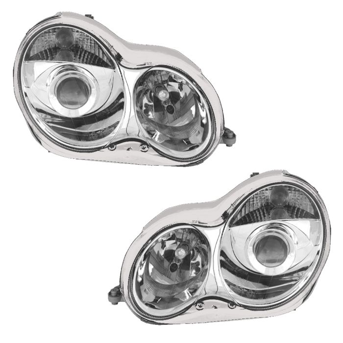 Head Lamp (Crystal, Rim, White) (Set) - FT01-0301C2-W