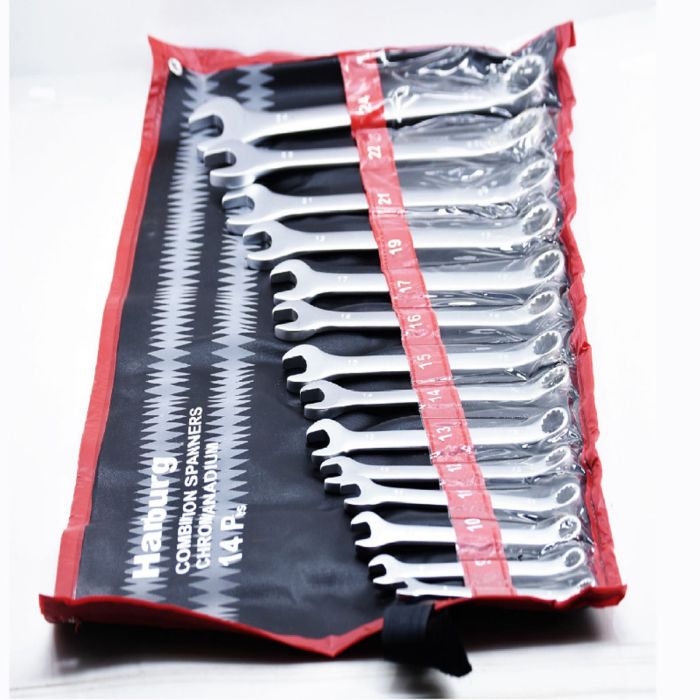 Hamburg Original Flat And Red Combination Spanner (Set) - HOFS022