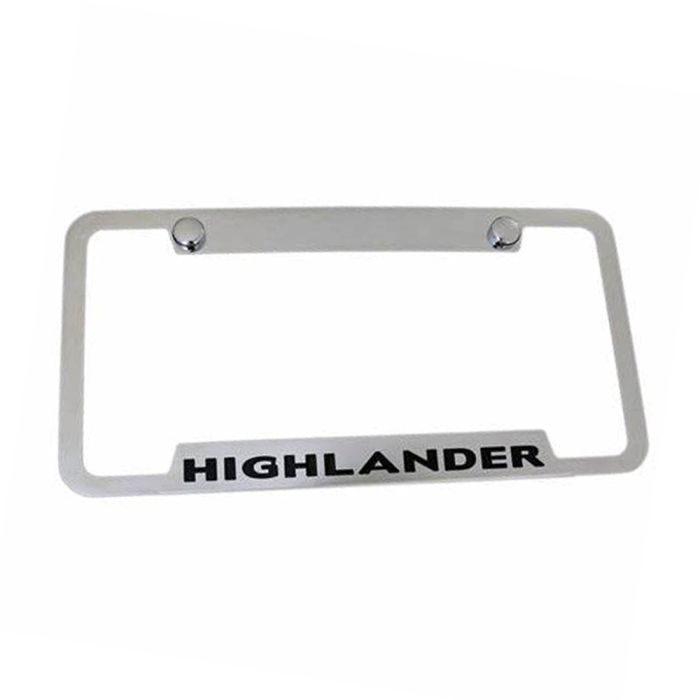 3D Highlander Logo Stainless Steel License Plate - HL1011