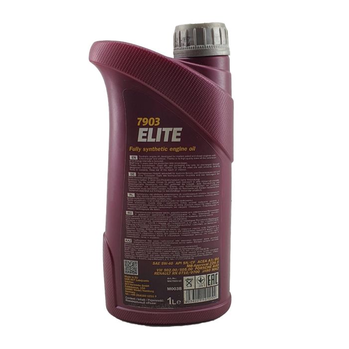 Mannol Elite Fully Synthetic Engine Oil (1Ltr) - 5W-40