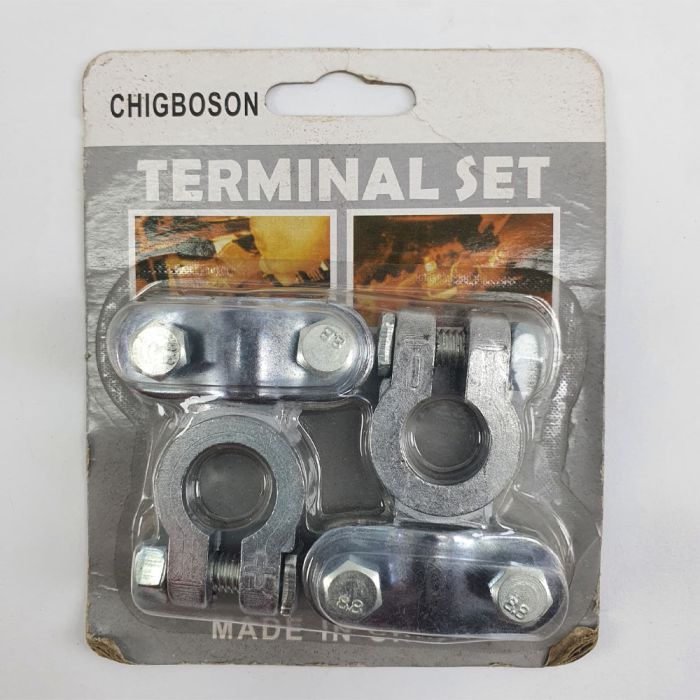 Battery Terminal Set-Silver-Chigboson