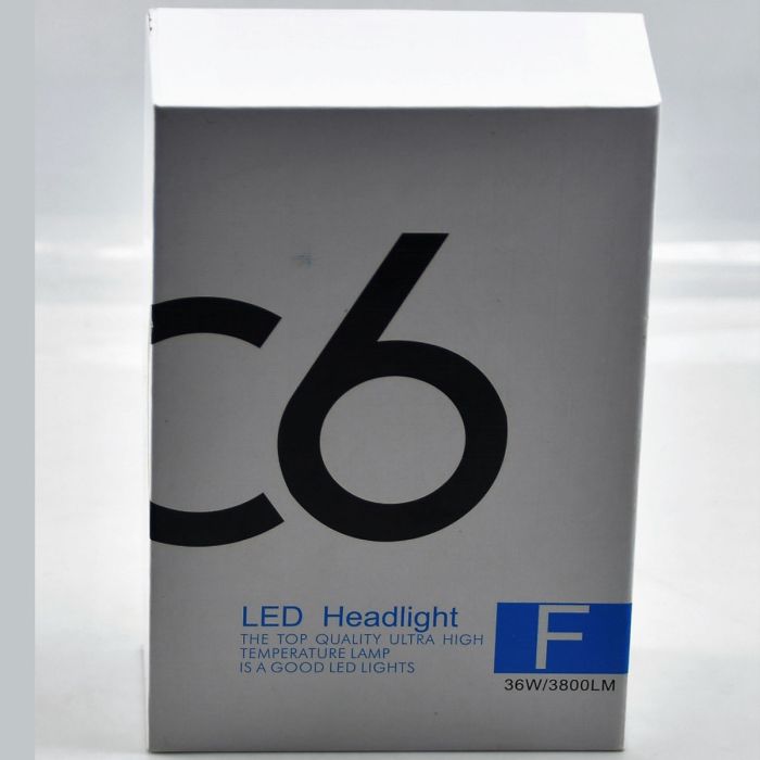 C6 White Led Headlight 3800LM - 36W - 9005
