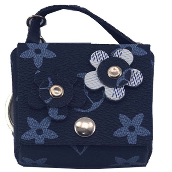 Leather Bag Key Holder (Flower) - FWKY118
