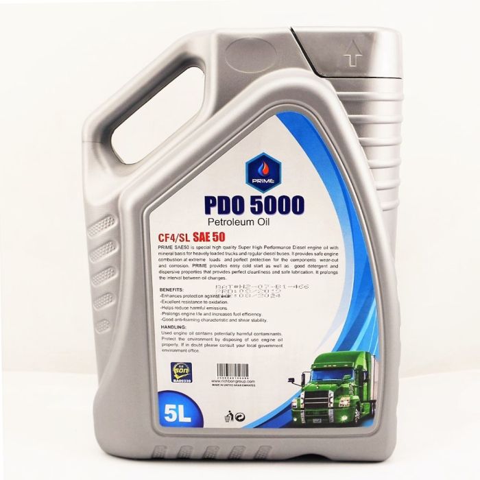 PDO 5000 Engine Oil Plus Diesel Oil (5 litres) SAE - 50