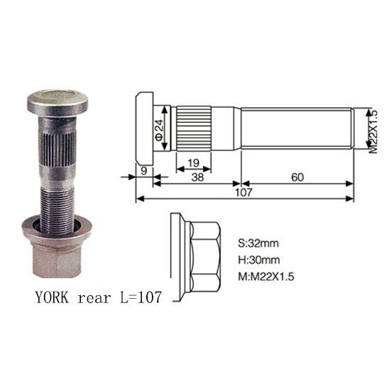 KFD  York Tire Screw(Rear) - FA8334