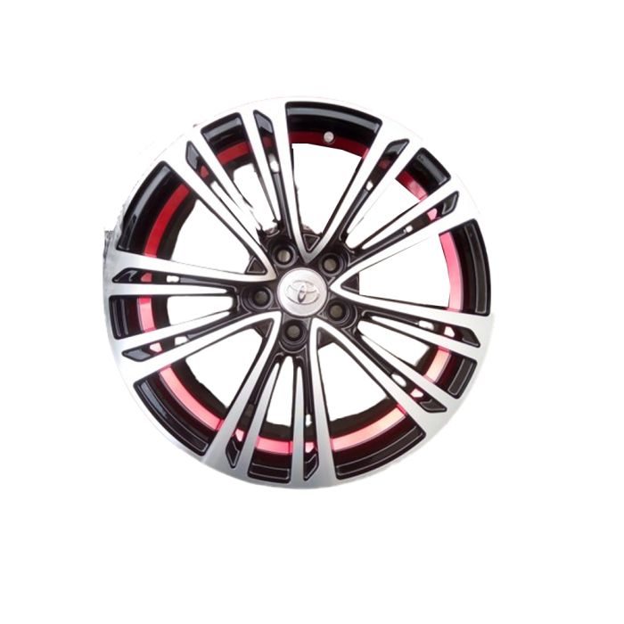 Alloy Wheel Rims (Silver Black-Red) - AWR-0170SBR