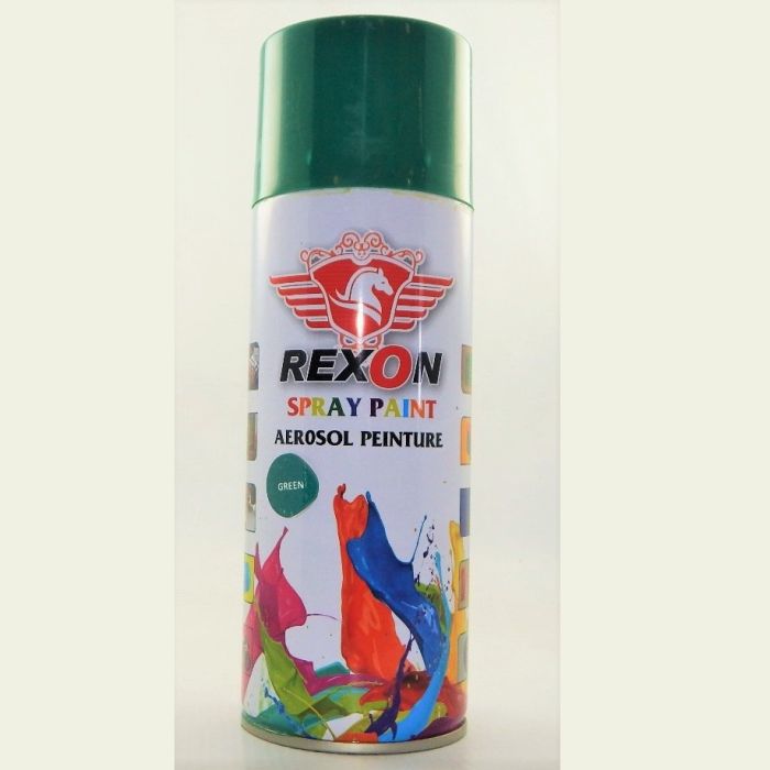 Rexon Spray Paint (Green Aerosol Peinture 400ml) - A413