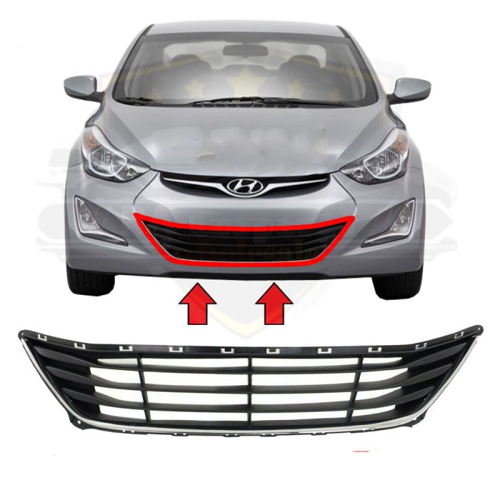 Front Lower Bumper Grille - 86561-F2000