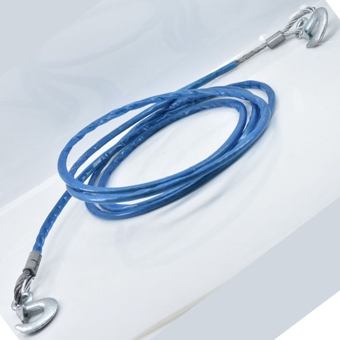 Heavy Duty Emergency Iron Towing Rope - O.D 10MM X 4M