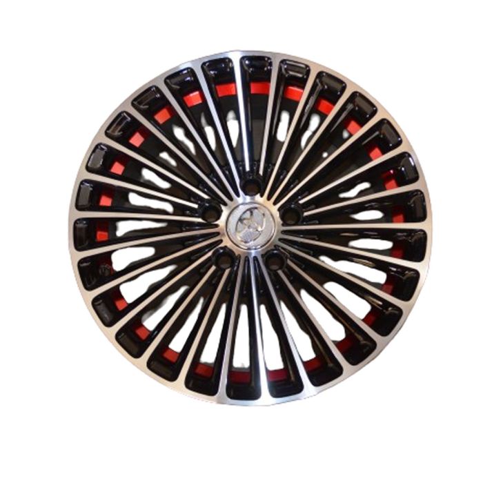 Alloy Wheel Rims (Silver Black-Red) - AWR013