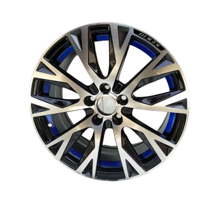 Alloy Wheel Rims (SilverBlack-Blue) - AWR001