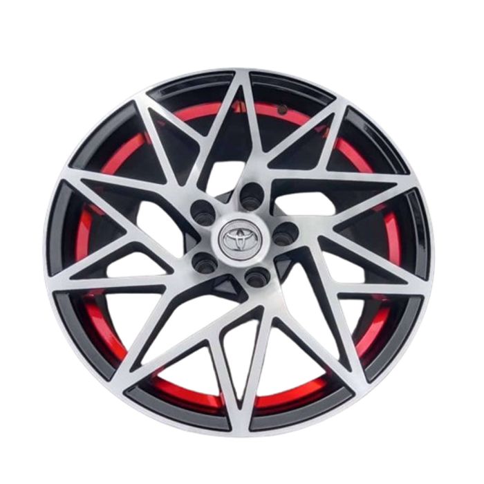 Alloy Wheel Rims (Silver Ash-Red) - AWR003