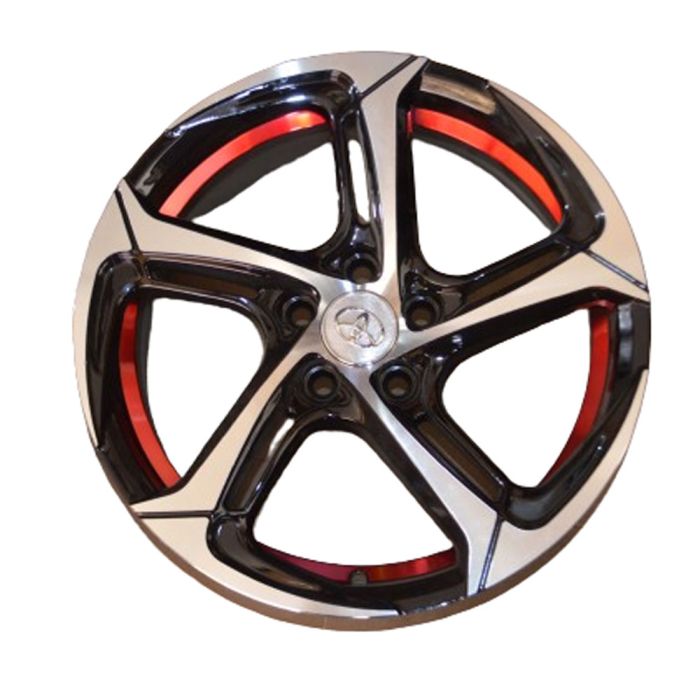 Alloy Wheel Rims (Silver Black-Red) - AWR007